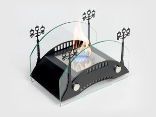 Биокамин настольный Lux Fire "Пушкинский мост" S (черный)