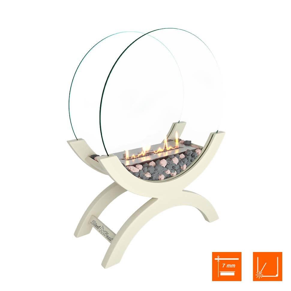 Биокамин напольный SteelHeat WOOD 500 молочный Биокамин напольный SteelHeat WOOD 500 молочный