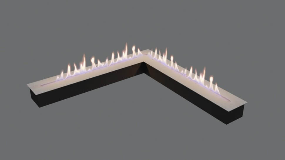 Топливный блок угловой Firezo Bruciatore angolo, стандарт