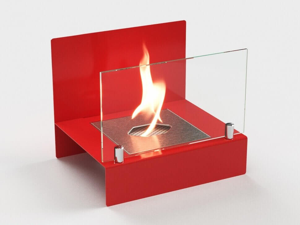 Биокамин настольный Lux Fire "Афиша" М (красный) Биокамин настольный Lux Fire