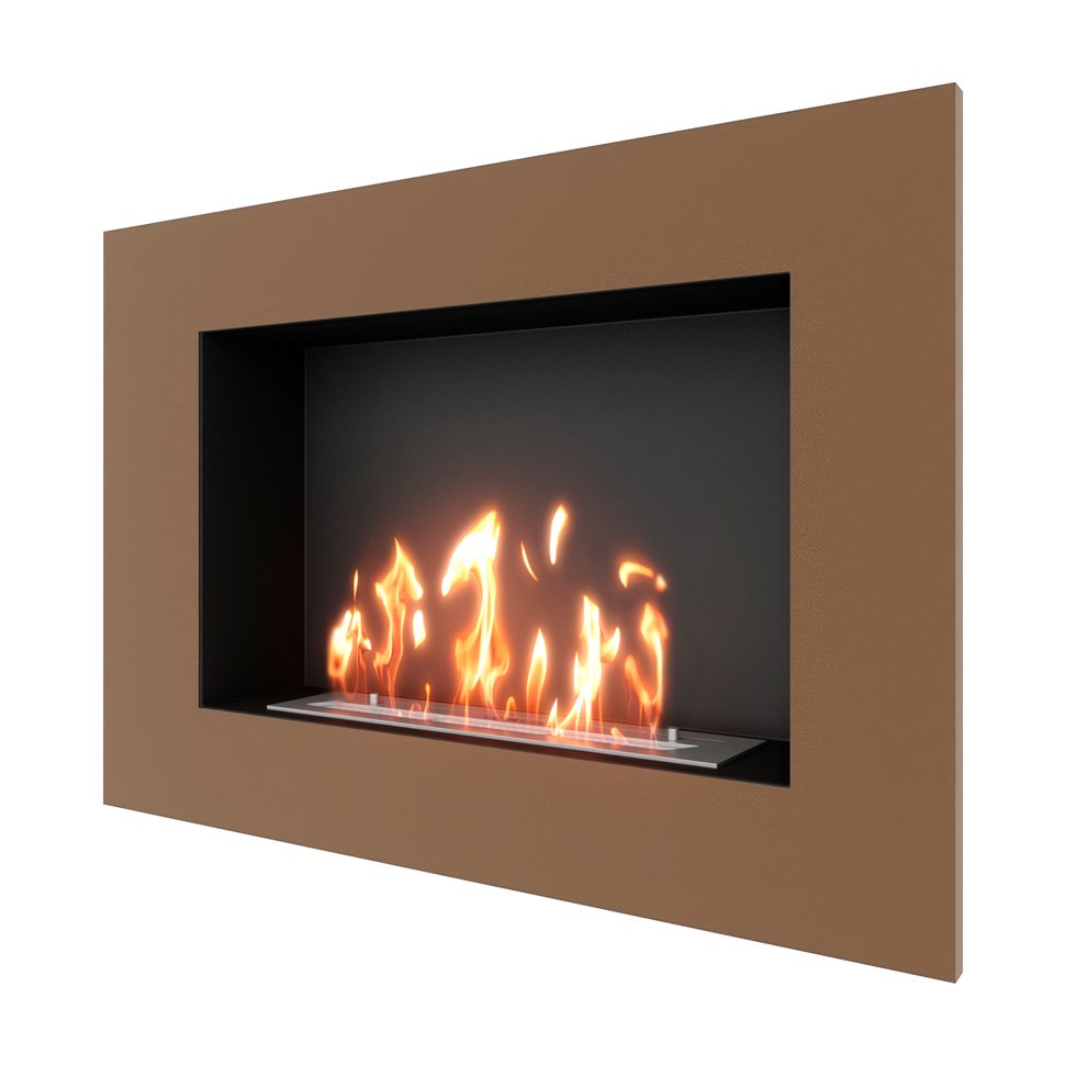 Биокамин встраиваемый SteelHeat GRAND 900 с рамкой цвет бронза Биокамин встраиваемый SteelHeat GRAND 900 с рамкой цвет бронза